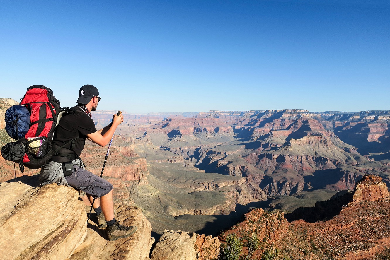 bossfight free stock photos man backpack canyons